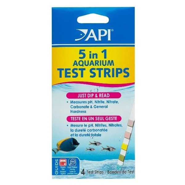 API 5 In 1 Aquarium Test Strips