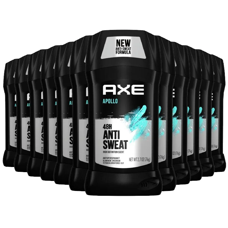 Axe Deodorant, Invisible Solid, Apollo, Bulk - 12 Pack, 2.7 Oz Each