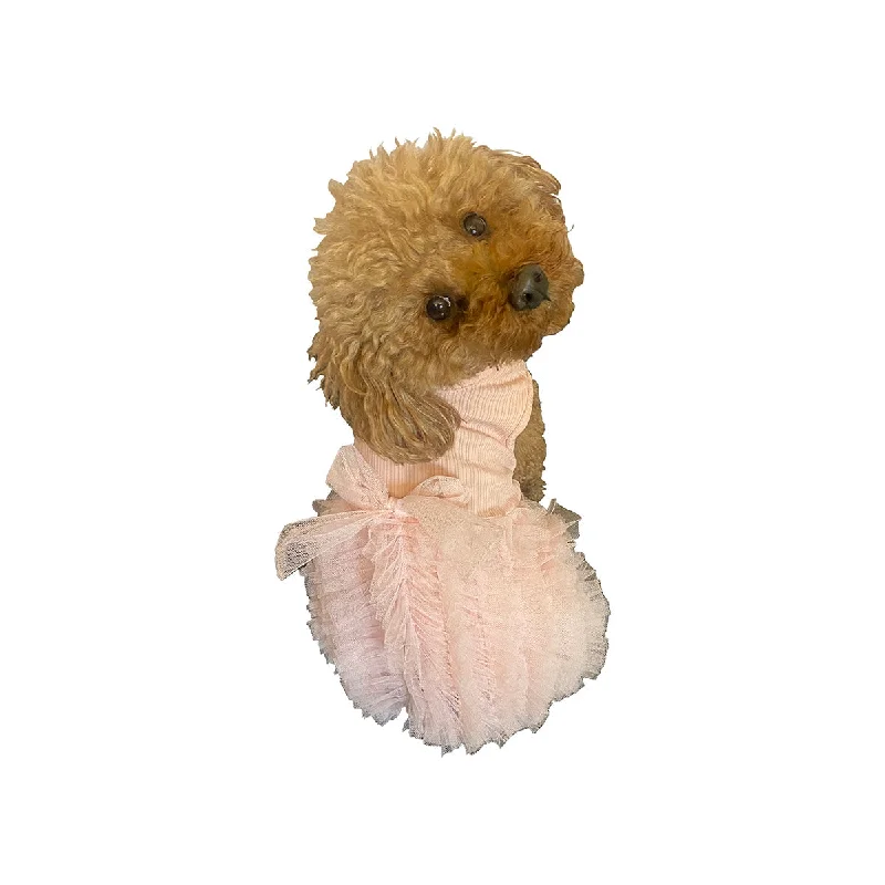 Birthday Buttercream Tutu Dog Dress Pink