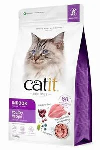 Catit Recipes Adult Indoor/Sterilised Poultry Recipe Cat Food 400g