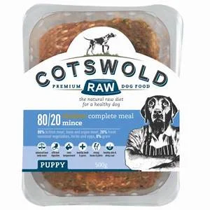 Cotswold Raw 80/20 Active Complete Puppy Mince Chicken 500gm