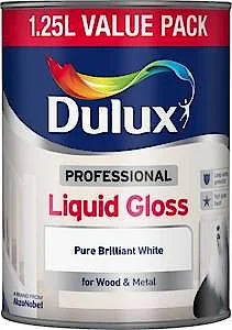 Dulux 1.25L Professional Liquid Gloss White By Dulux