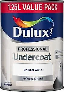 Dulux Professional Undercoat Paint - Brilliant White - 1.2 5 Litres