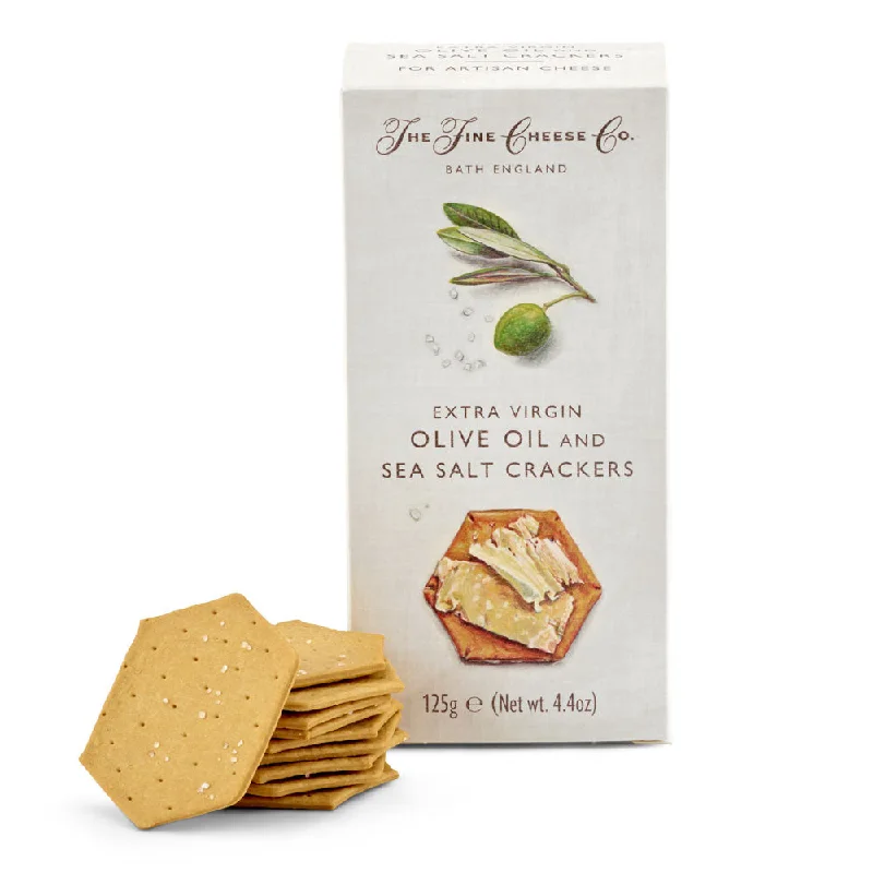 The Fine Cheese Co. Extra Virgin Olive Oil and Sea Salt Crackers 125g