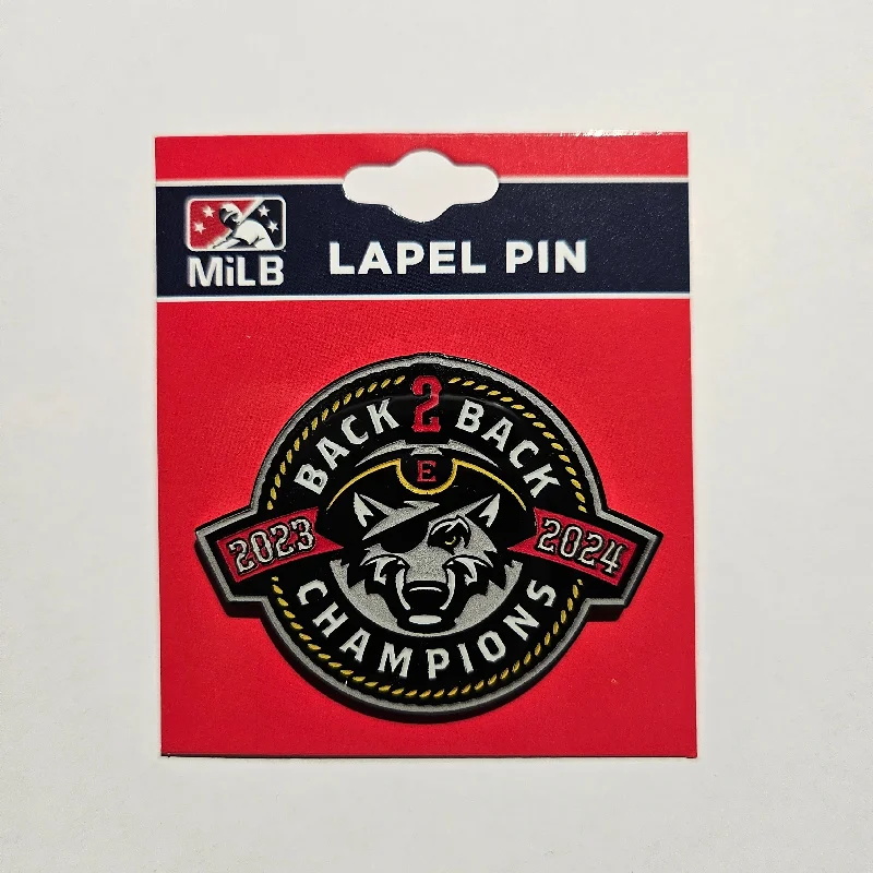 Erie SeaWolves PSG Back 2 Back Champions Lapel Pin