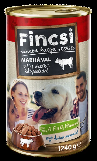 FINCSI COMPLETE CANNED DOGFOOD WITH BEEF 1240GR