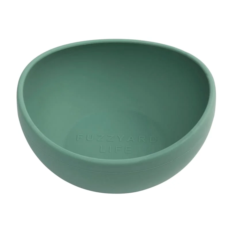 [15% OFF] Fuzzyard Life Myrtle Green Silicone Feeding Dog Bowl (3 Sizes)