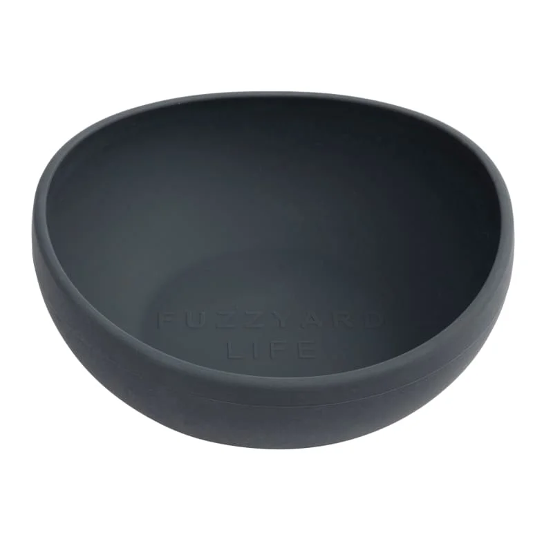 [15% OFF] Fuzzyard Life Slate Grey Silicone Feeding Dog Bowl (3 Sizes)