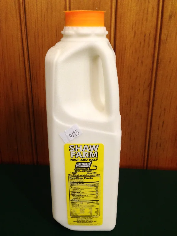 Shaw Farm - Half & Half creamer, quart plastic