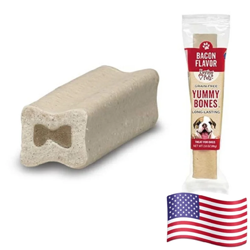 Loving Pets Yummy Bones Bacon Flavor Dog Treat