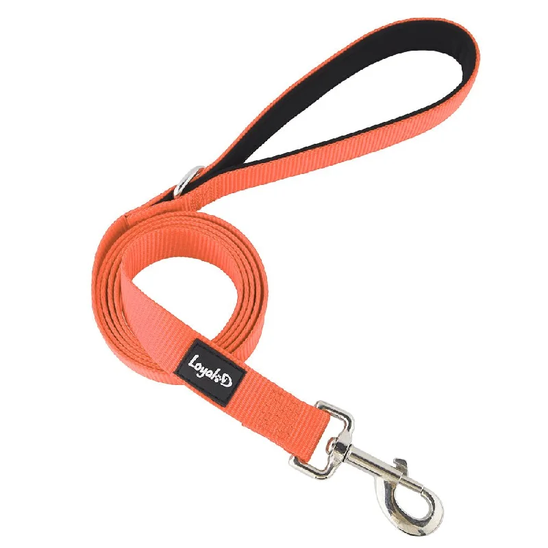 Loyal.D Fix.D Comfort Orange Dog Leash (Neoprene Handle)