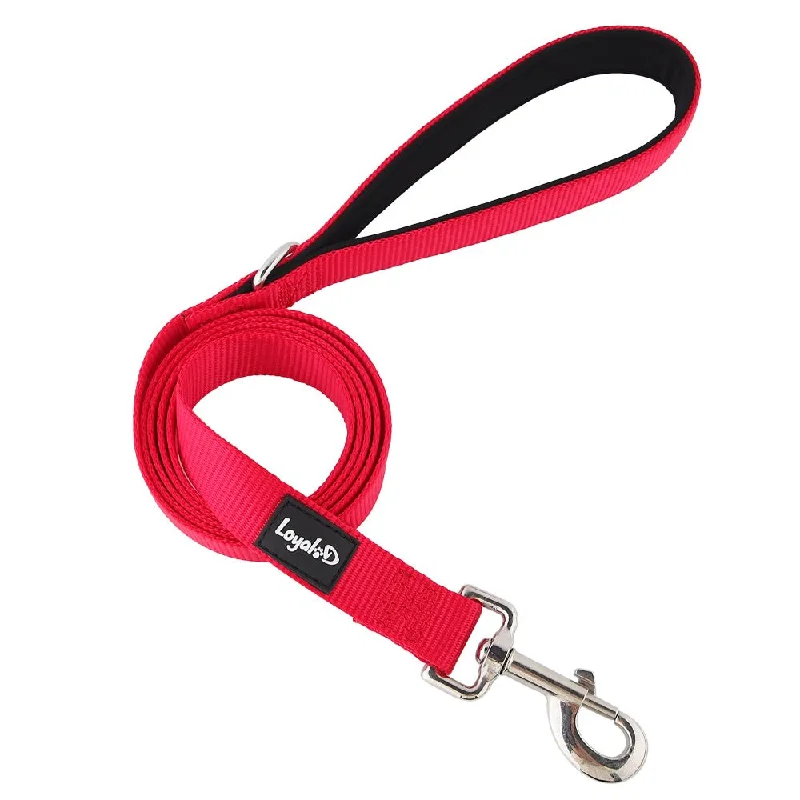 Loyal.D Fix.D Comfort Red Dog Leash (Neoprene Handle)