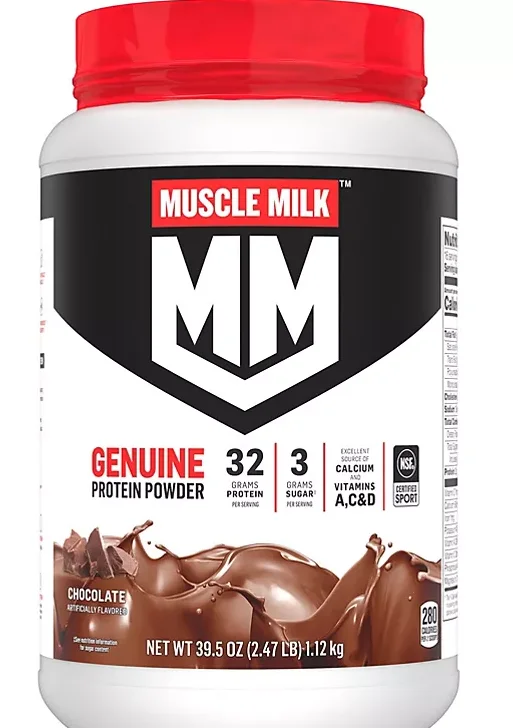 Muscle Milk Genuine Protein Powder, Chocolate (39.5 oz.)