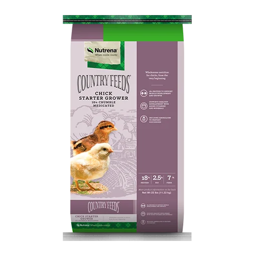 Nutrena Country Feeds Chick Starter Grower Feed Medicated