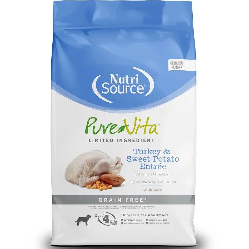 NutriSource Pure Vita Grain Free Dog Turkey & Sweet Potato