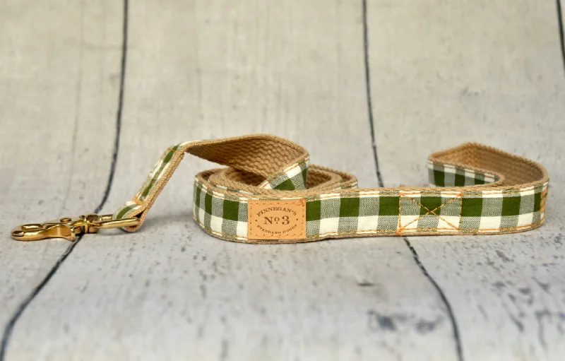 Big Olive Gingham Lead