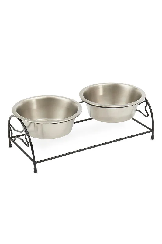 Petrageous Bone Shape Metal Double Diner