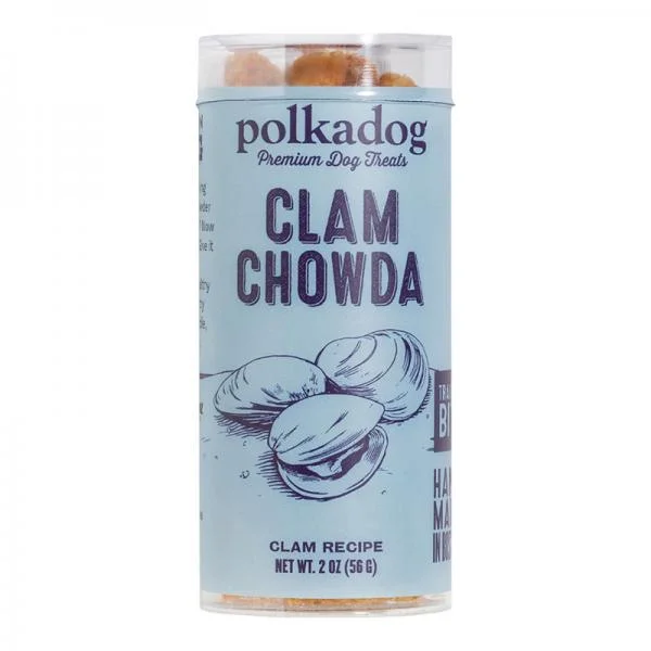 Polka Dog Clam Chowda Bits Tube 2.5oz