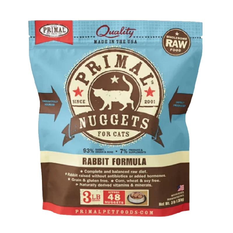 Primal Rabbit Nuggets Frozen Cat Food