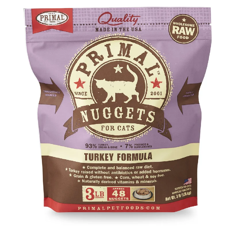 Primal Turkey Nuggets Frozen Cat Food