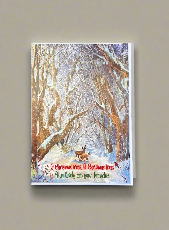 BIG Snowy Dark Hedges Christmas Card | Derry Nice Things