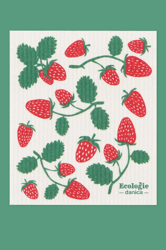 Strawberries - Swedish Sponge Cloth