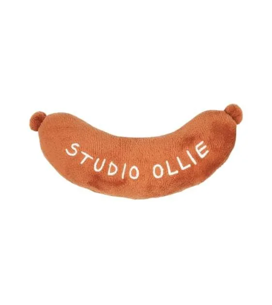 Studio Ollie Squeaky Dog Toy (Grilled Sausage)