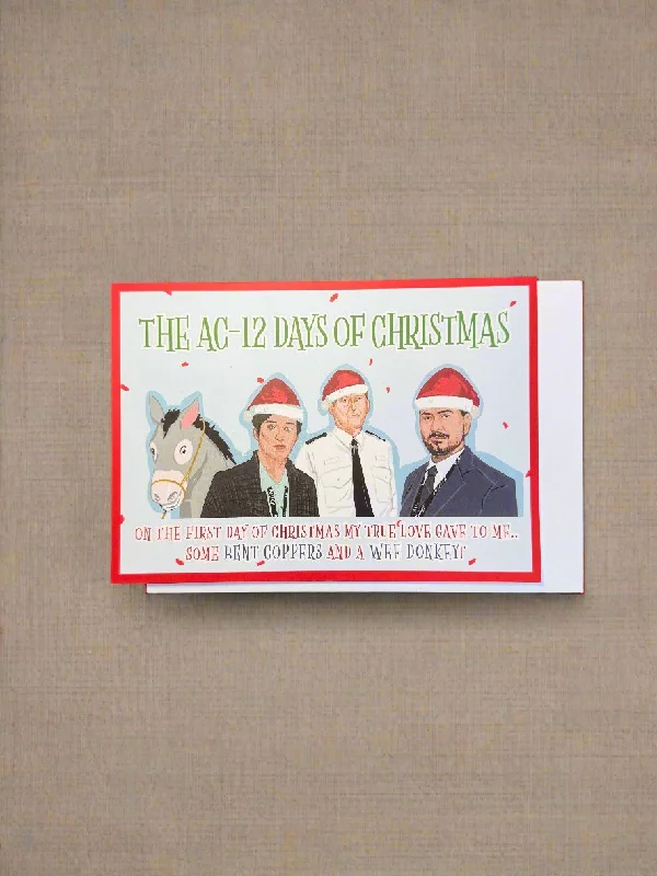 The AC-12 Days Of Christmas Christmas Card | Line of Duty | Derry Nice Things