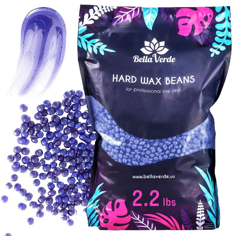 Wax Beans 2.2lb Hard Wax Beads for Hair Removal Brazilian Lavender Scent