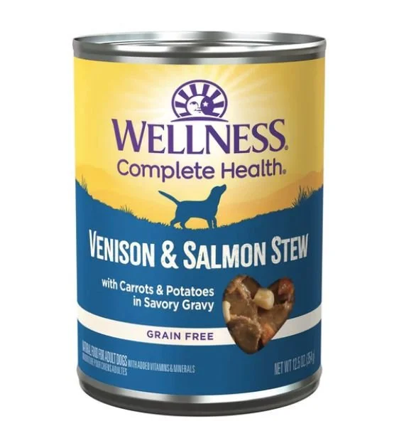 Wellness Complete Health Grain-Free Venison & Salmon Stew Wet Dog Food