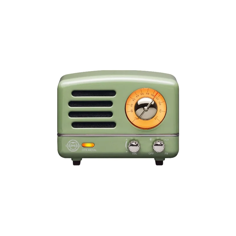 Wireless FM Radio with Bluetooth Speaker in Green